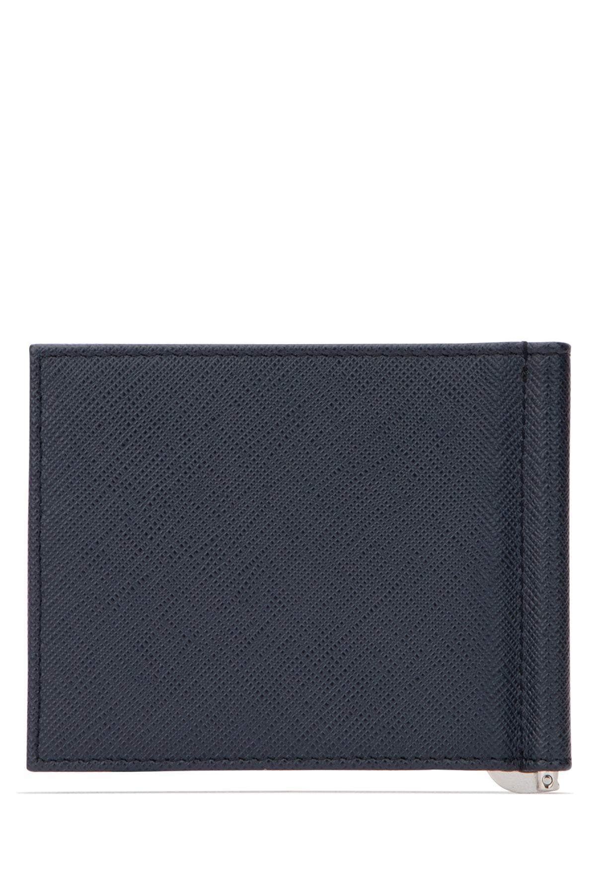 prada men's classic money clip wallet