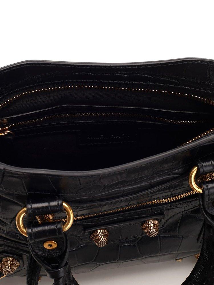 Balenciaga Neo Cagole Small Shoulder Bag In Black