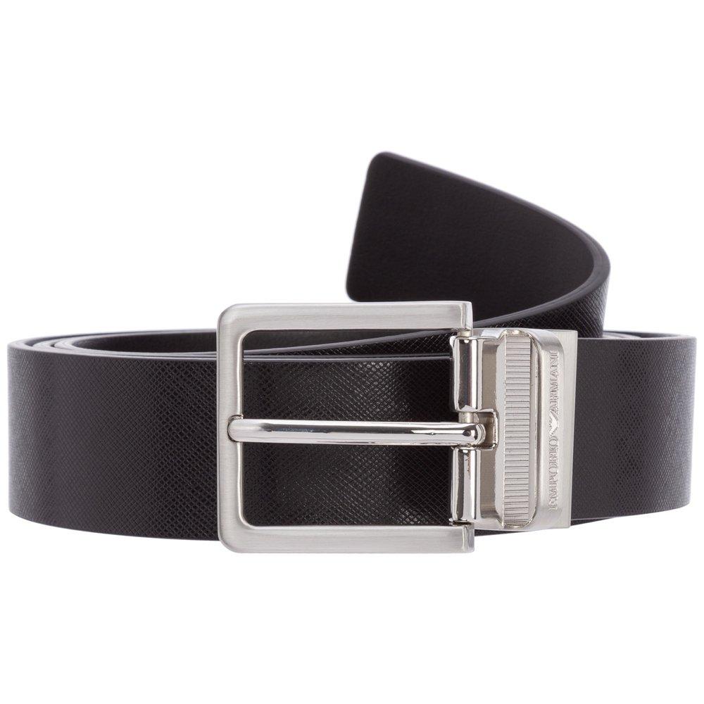 Emporio Armani Reversible Interchangeable-buckle Belt in Black for Men |  Lyst