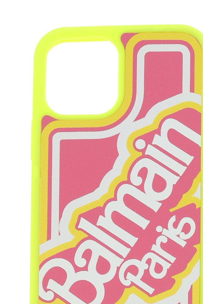 Balmain X Barbie Logo Embossed Iphone 13 Case in Pink | Lyst