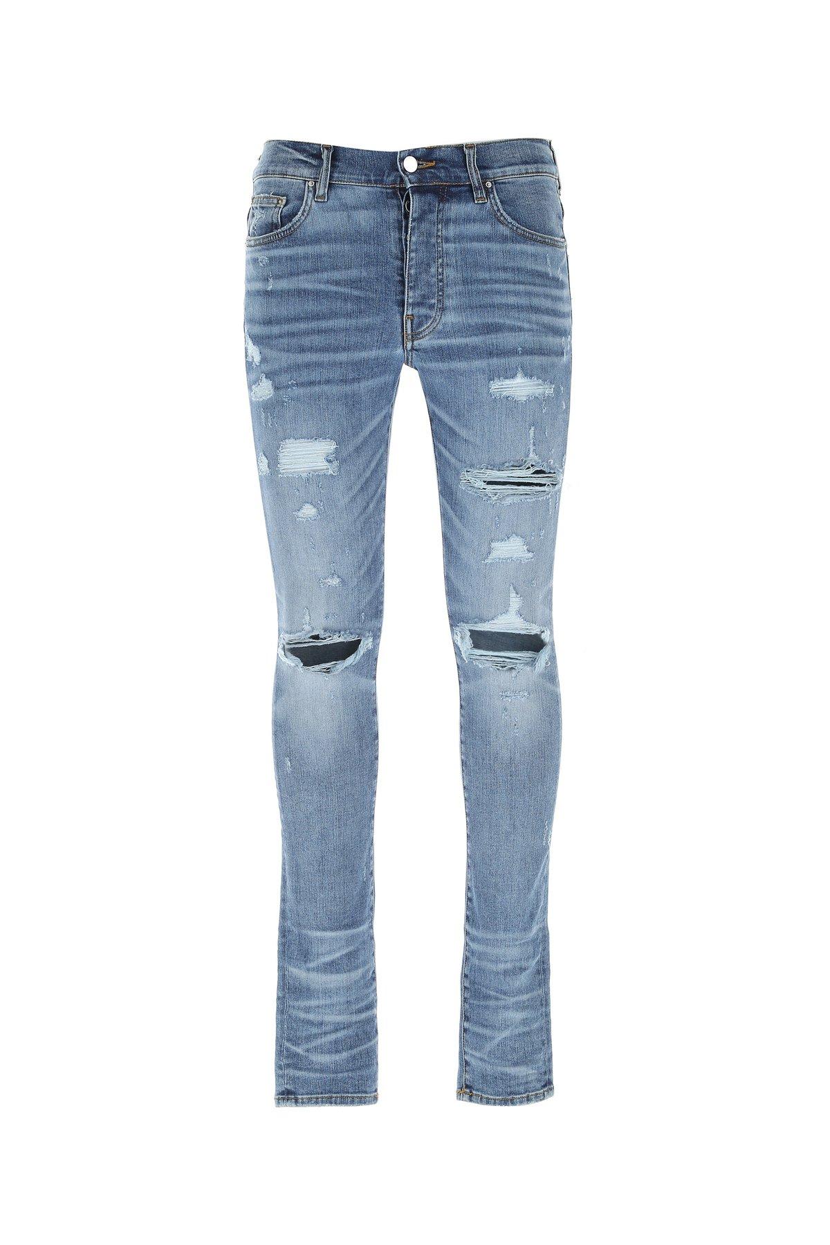 Amiri Denim Thrasher Plus' Distressed Skinny Jeans in Blue for Men 