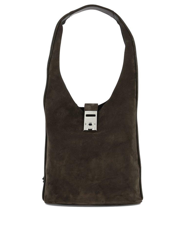Ferragamo Large Hobo Leather Shoulder Bag - Farfetch
