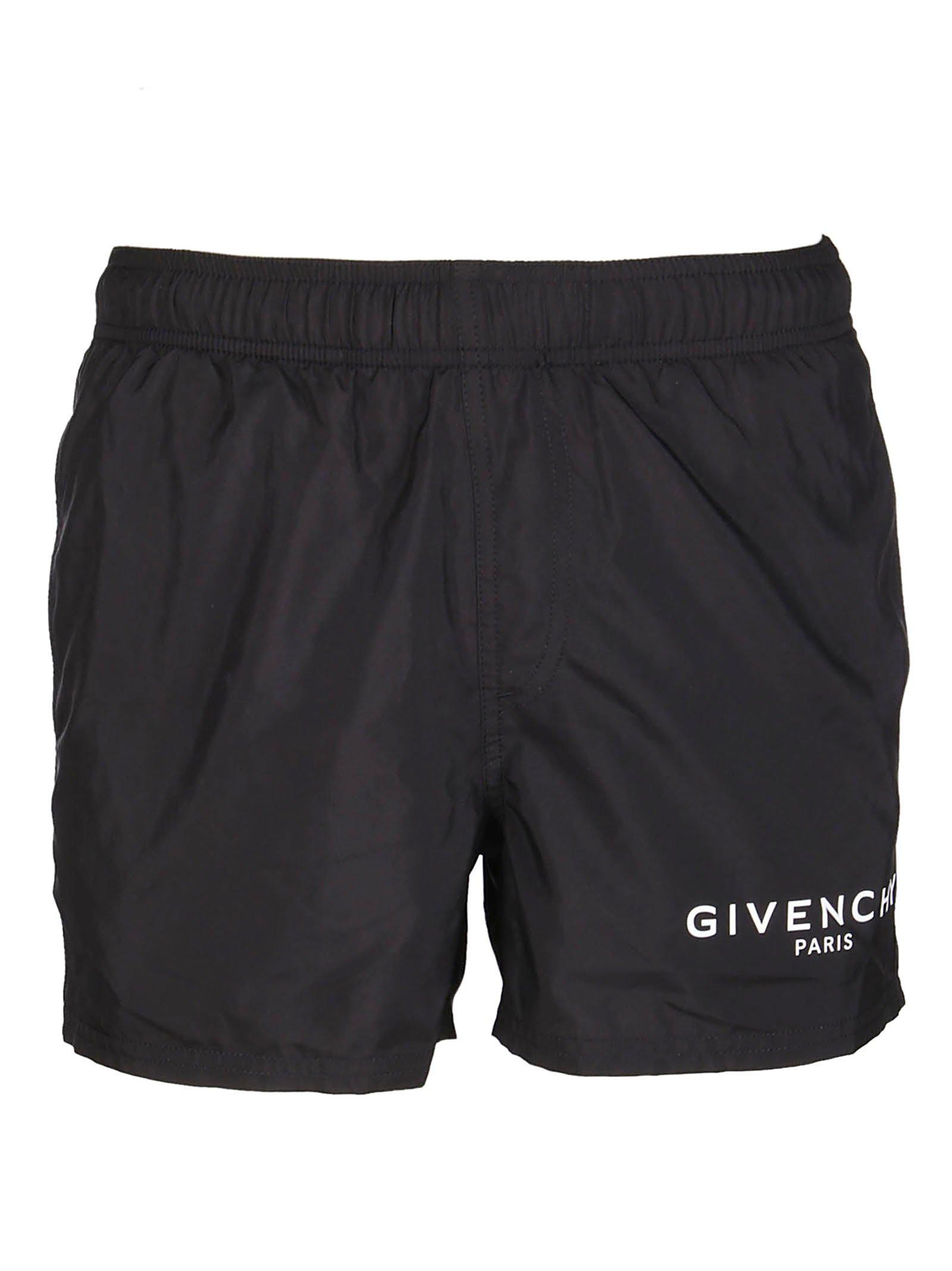 Givenchy Synthetic Logo Swim Shorts in Black for Men - Lyst