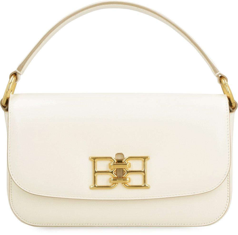 Bally Logo Plaque Twist-lock Top Handle Bag in Metallic | Lyst