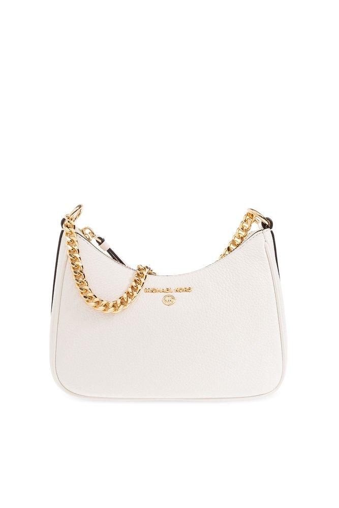 Michael kors white and gold purse deals
