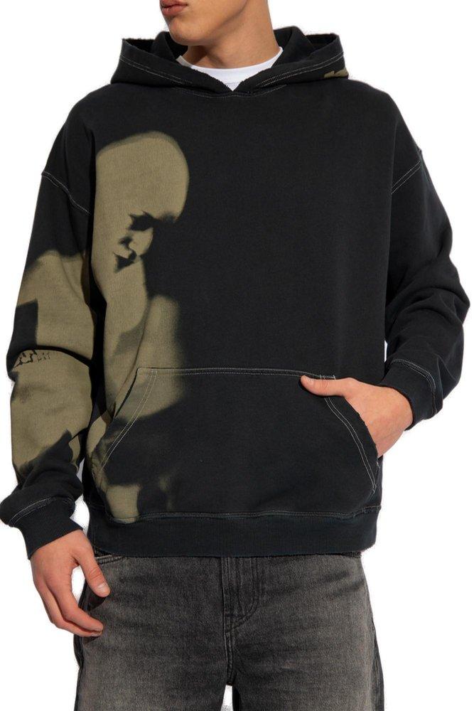 直営店☆DIESEL☆S-BOXT-HOOD-N4 FELPA Smudgyプリント フーディ DIESEL 's-boxt' Hoodie, in Black for Men | Lyst