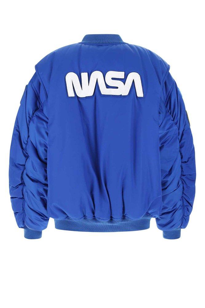Balenciaga blue bomber jacket deals