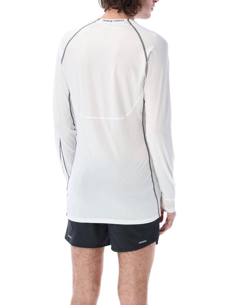 NIKE PRO DRI-FIT TIGHT-FIT LONG-SLEEVE TOP 'WHITE