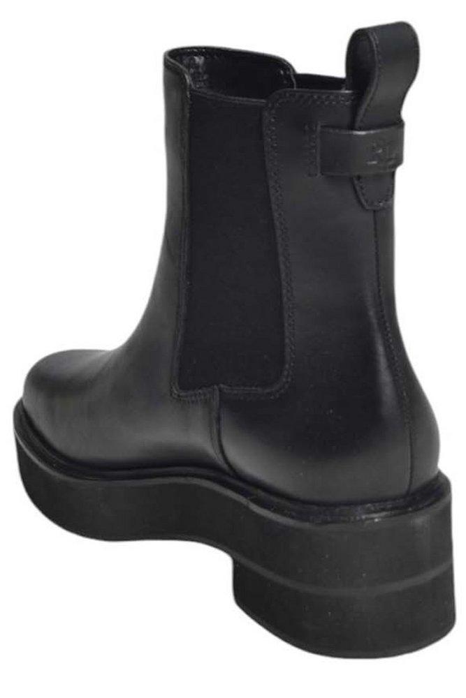 【送料&関税込】Ralph Lauren Round-toe Slip-on Boots Polo Ralph Lauren Round-Toe Slip-On Boots in Black | Lyst Canada