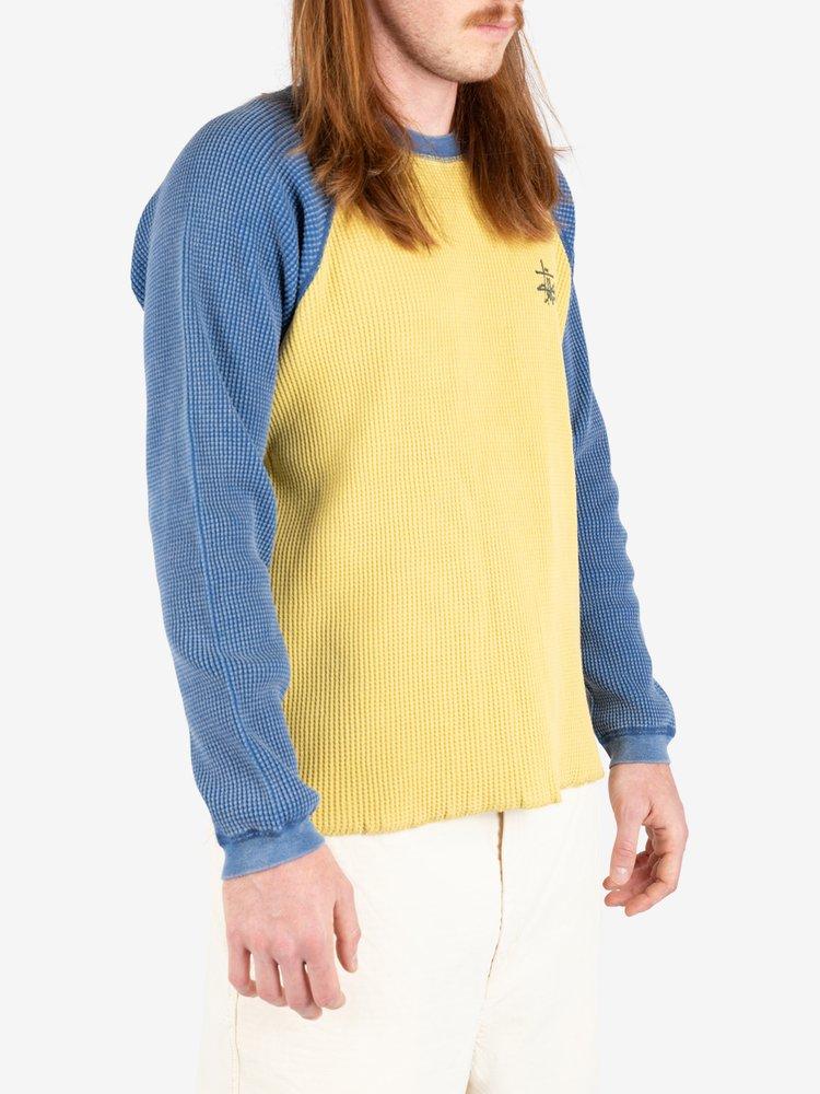Stussy Basic Thermal 2 Tone Jumper in Yellow for Men | Lyst