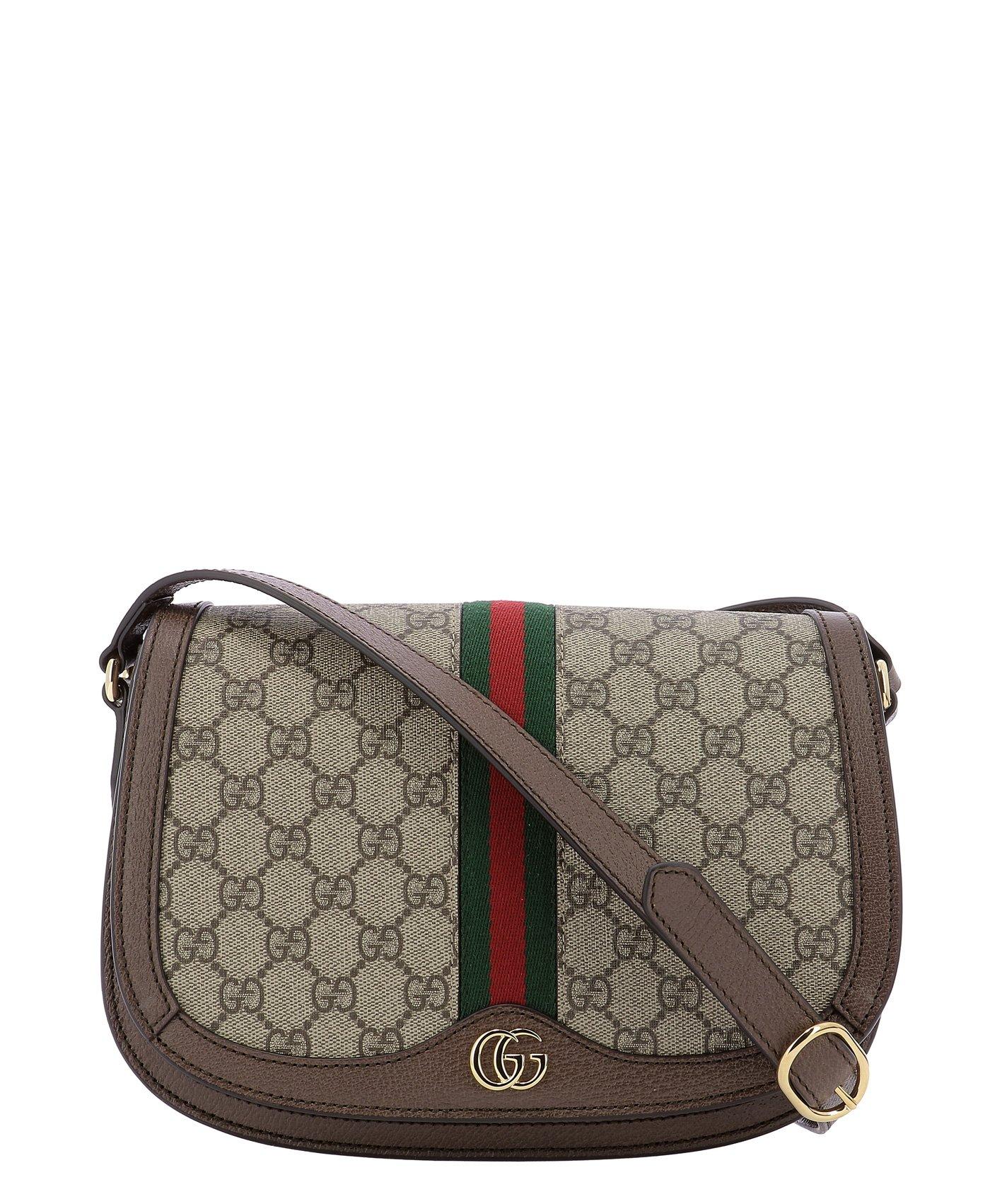 Gucci Ophidia GG Small Shoulder Bag in Natural