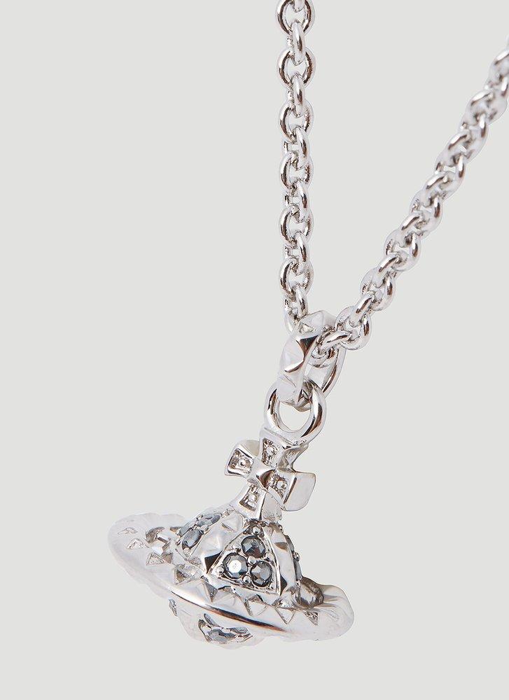 Vivienne Westwood Gold and White Heart Orb Charm Chain 