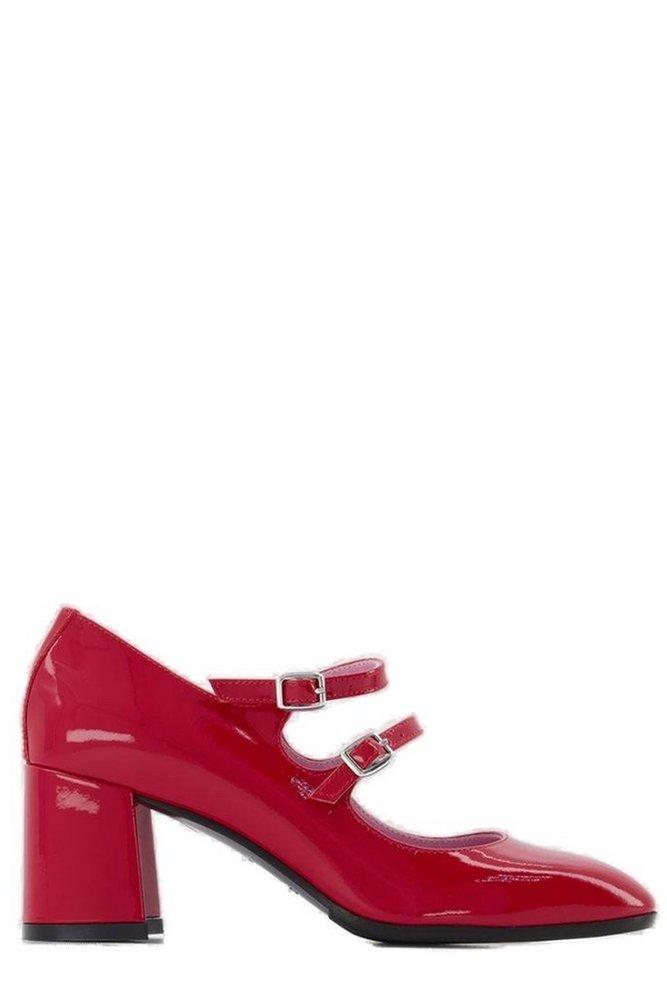 CAREL Alice Block-heel Pumps in Red | Lyst