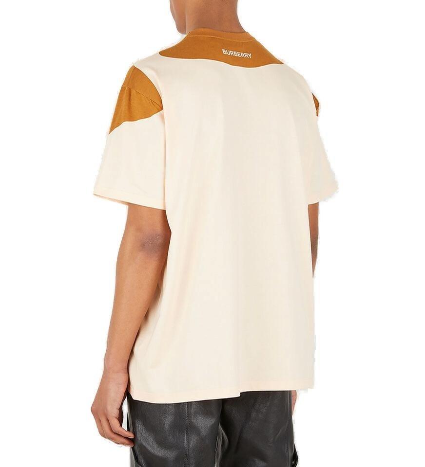 気質アップ BURBERRY T-shirt Oversized Cotton Print Abstract Tシャツ・カットソー  色・サイズを選択:PASTEL PEACH - caspan.gob.pa