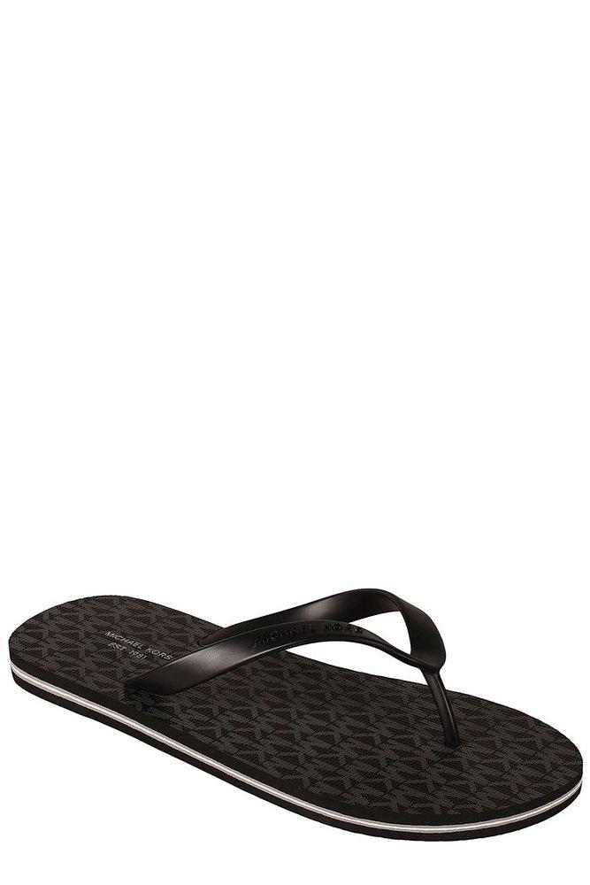 MICHAEL KORS MENS TRAVIS FLIP FLOP, Black Men's Flip Flops