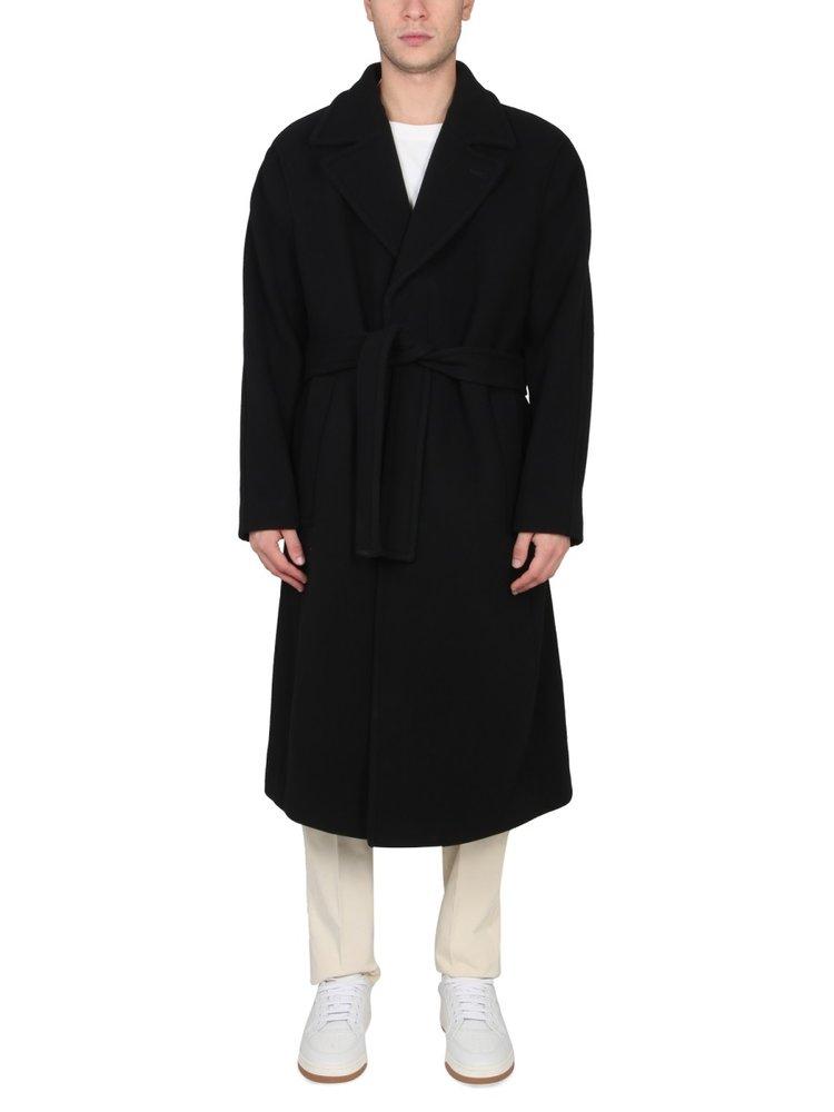 Theory Wool Coat in Black for Men Lyst