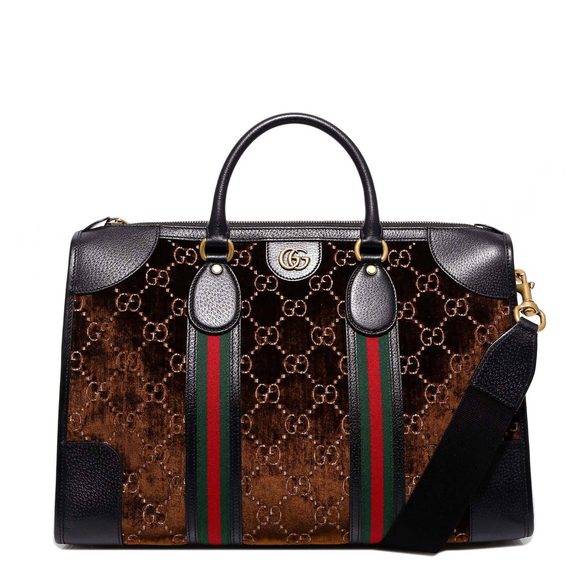 Gucci Medium GG Duffle Bag in Brown for Men