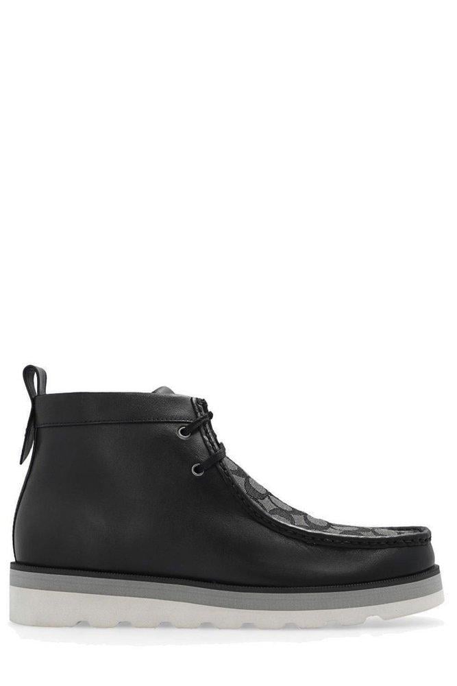 Coach on sale logo boots