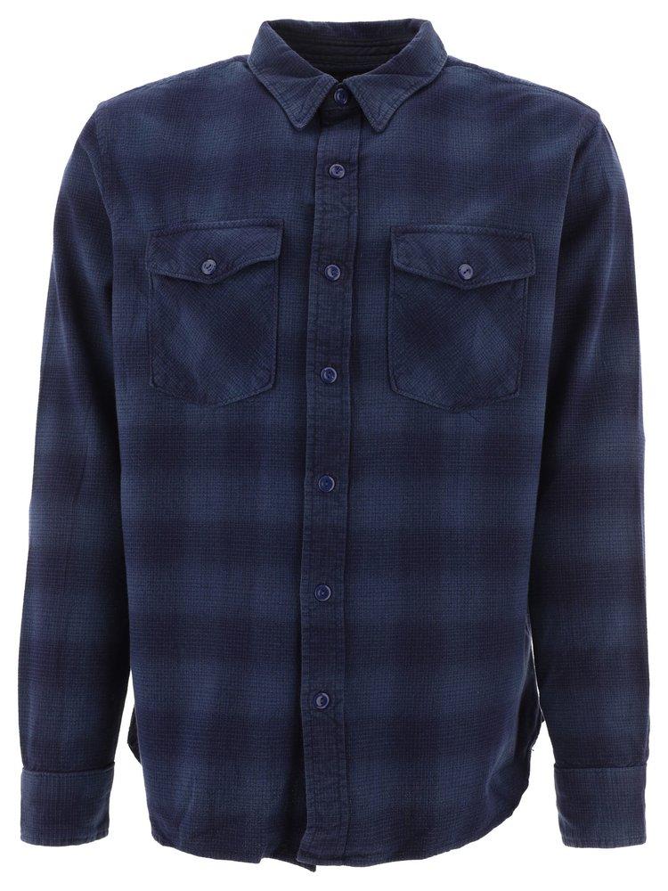 極美品 RRL Plaid Wool Cashmere Workshirt トップス シャツ トップス