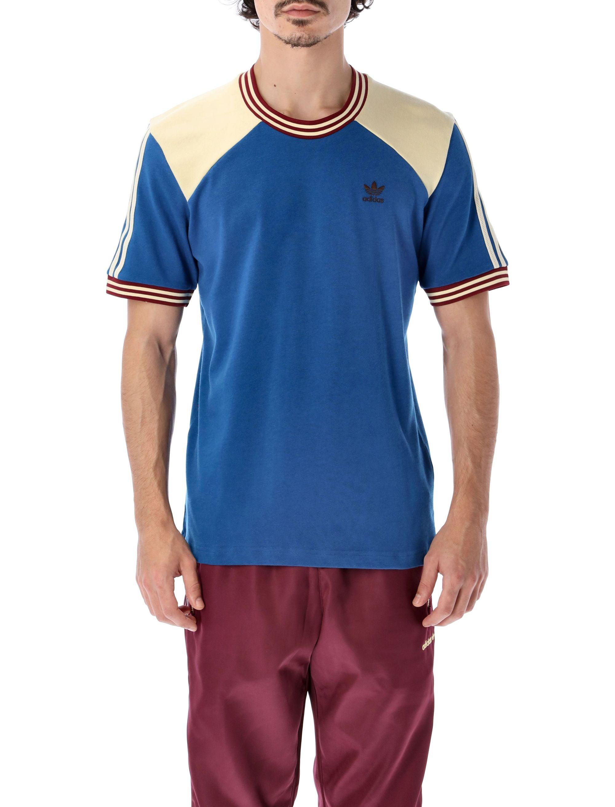 adidas Originals X Wales Bonner Short Sleeved College T-shirt in Blue for  Men | Lyst
