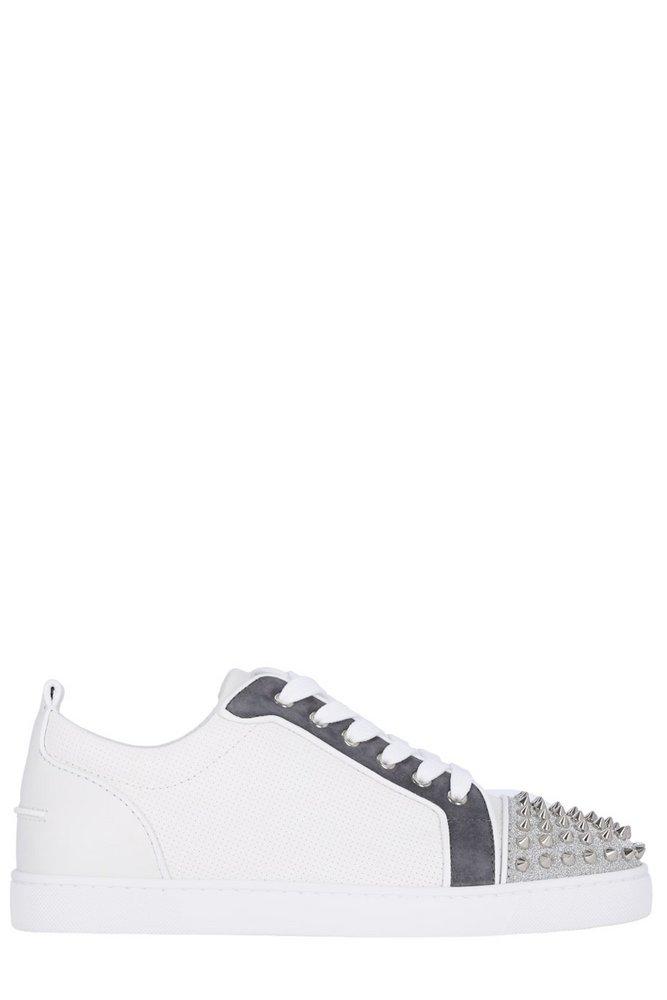 Louis Junior Spikes - Sneakers - Calf leather and spikes - White