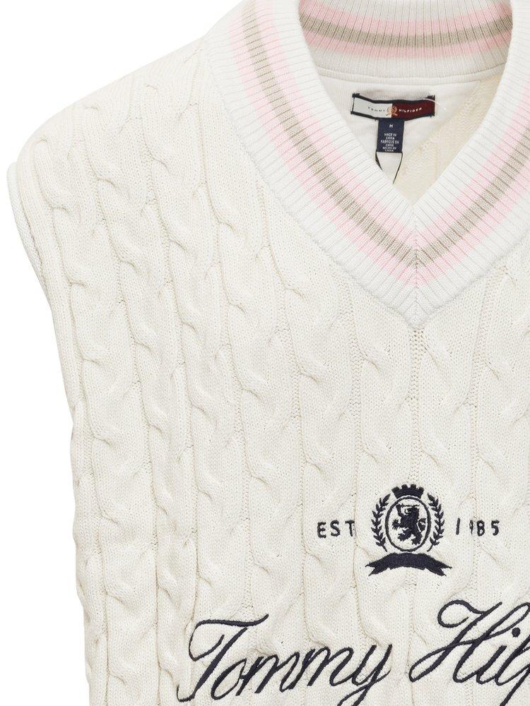 Tommy Hilfiger Prep Crest Short Sleeved Cricket Jumper in White for Men |  Lyst