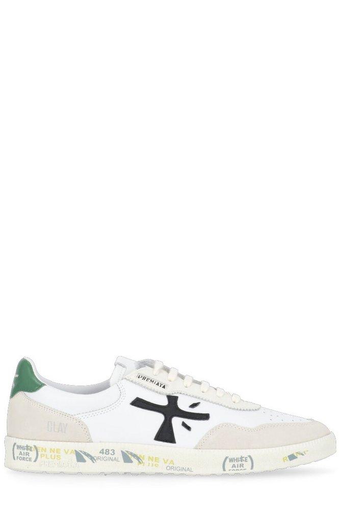 Premiata Clay Lace-up Sneakers in White for Men | Lyst