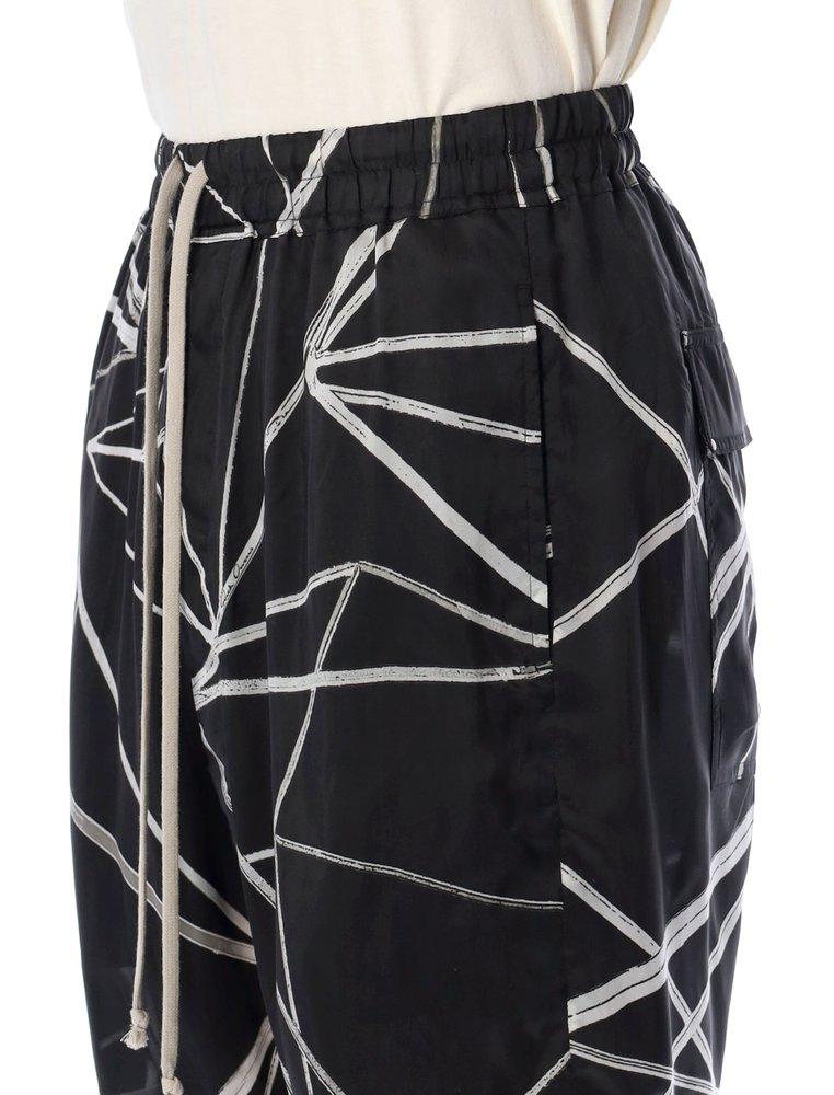 Rick Owens Cotton High Waist Drawstring 