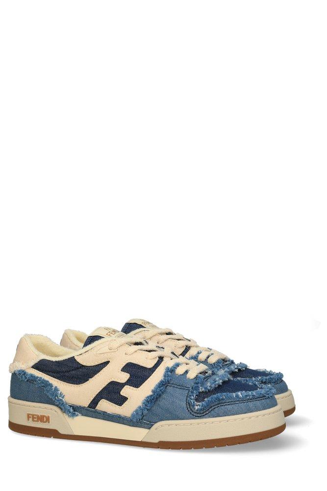 Fendi Match Lace-up Sneakers in Blue for Men | Lyst