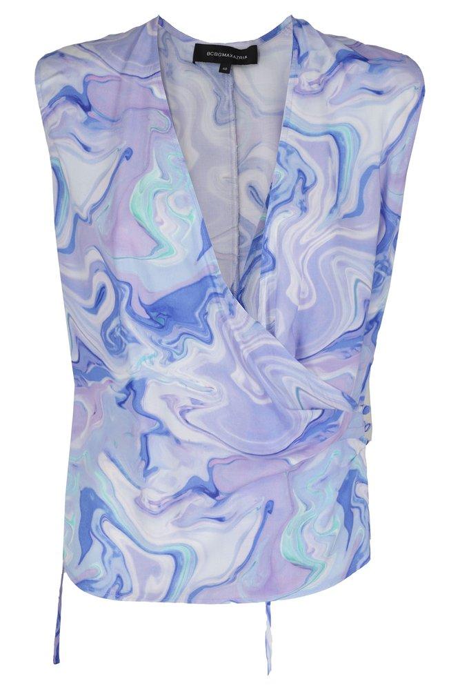 bcbg wrap blouse