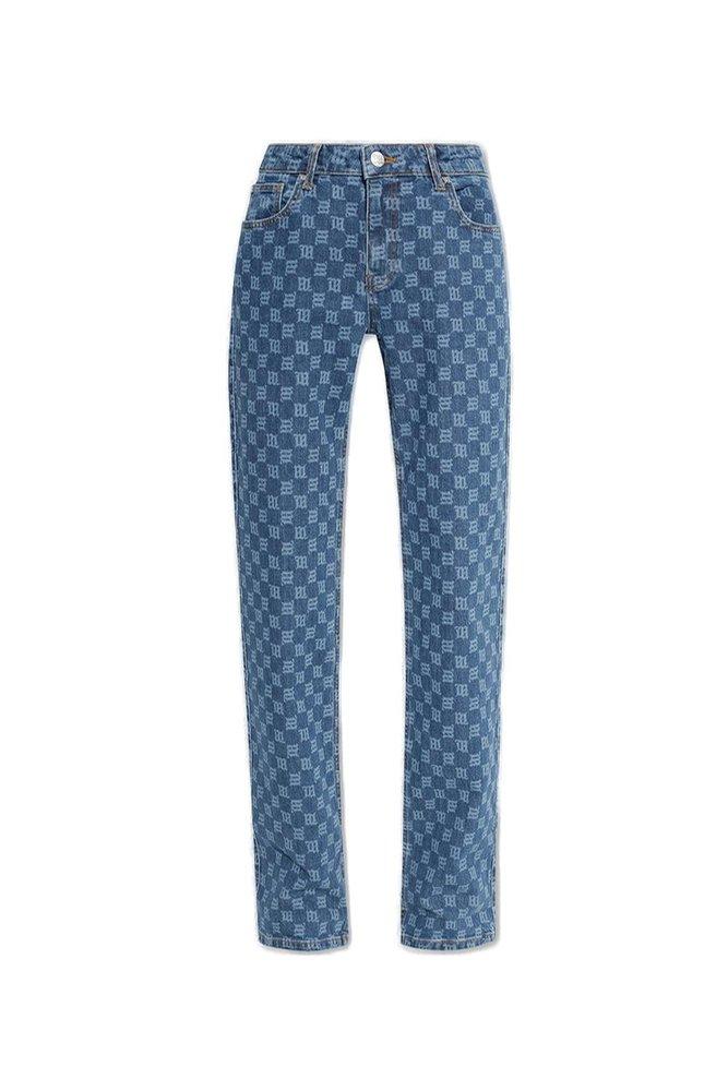 MISBHV Monogram High-waisted Jeans in Blue | Lyst