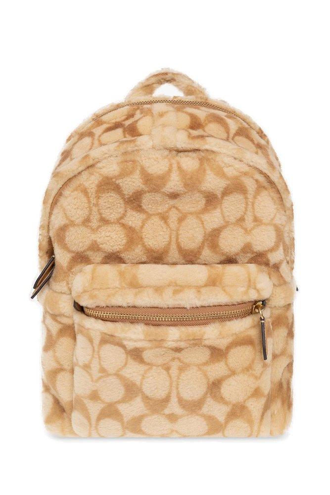 COACH 'charter' Shearling Backpack in Natural for Men Lyst