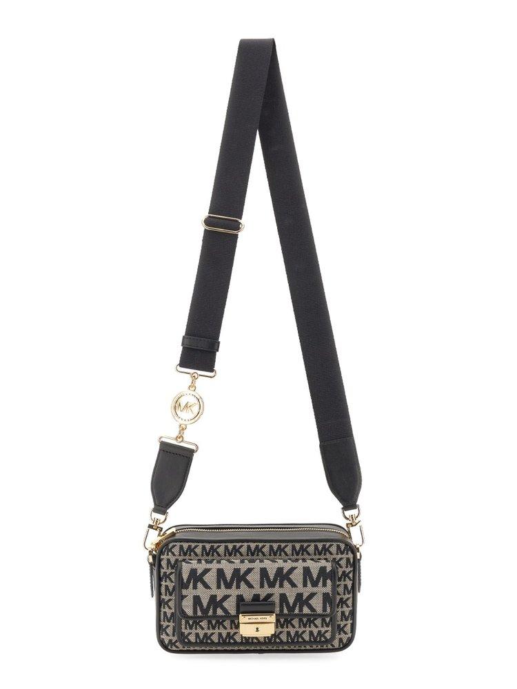 Michael Kors Bradshaw Small Leather Messenger Camera Crossbody Bag