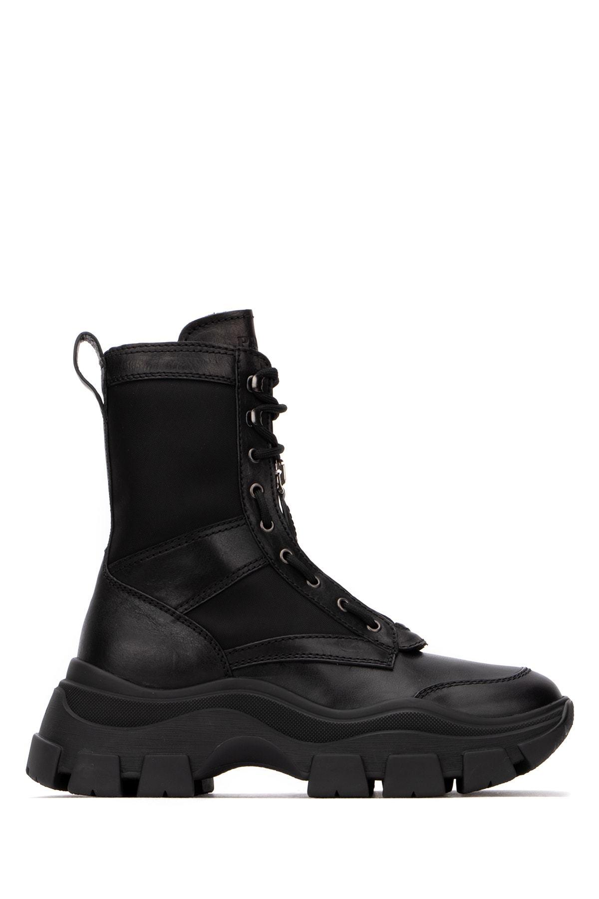 Prada Chunky Combat Boots in Black for Men | Lyst