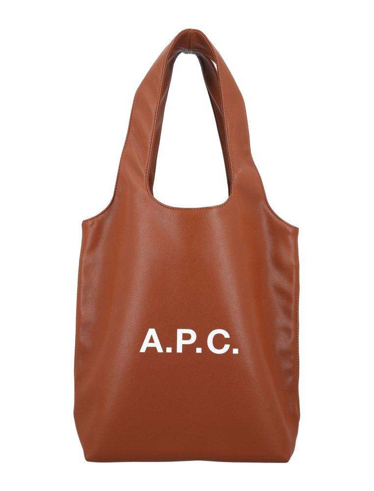 A.P.C. Ninon Small Tote Bag in Brown | Lyst