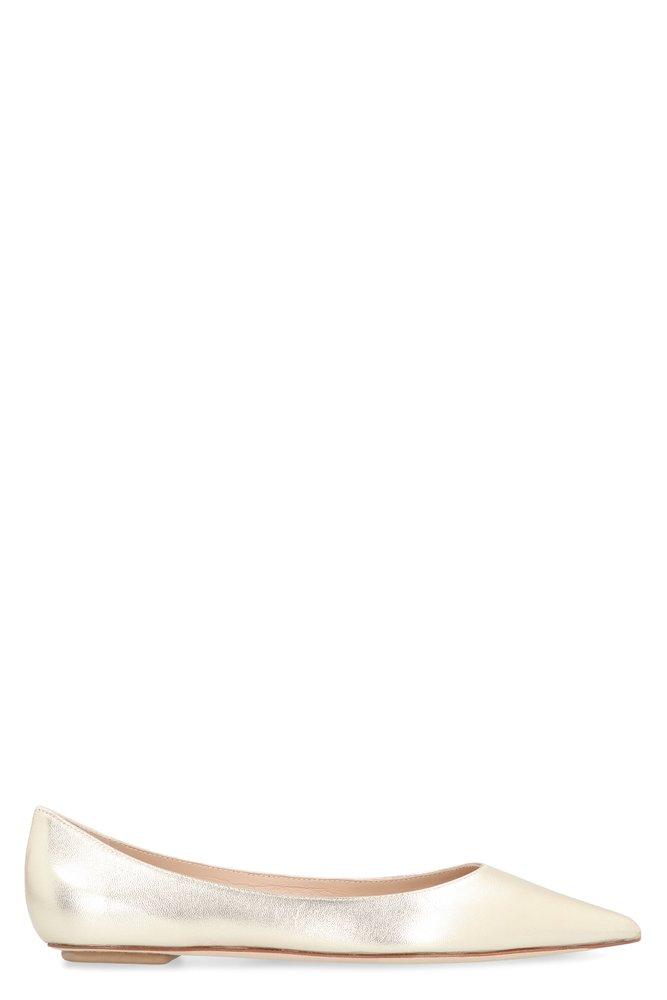 Stuart weitzman hotsell gold flats