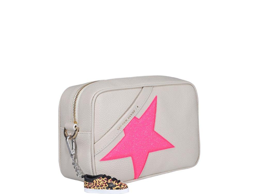 Golden Goose Star Crossbody Bag in White | Lyst
