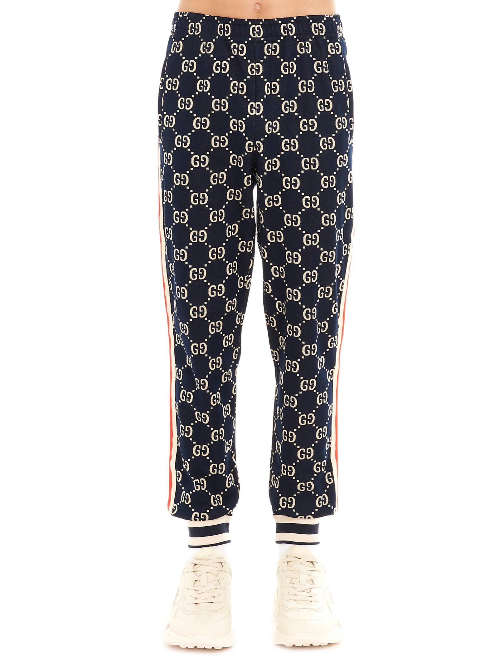 gucci jacquard jogging pants