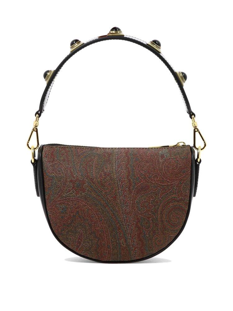 Etro Leather Crown Me Paisley Stud Mini Shoulder Bag in Brown - Save 33% |  Lyst