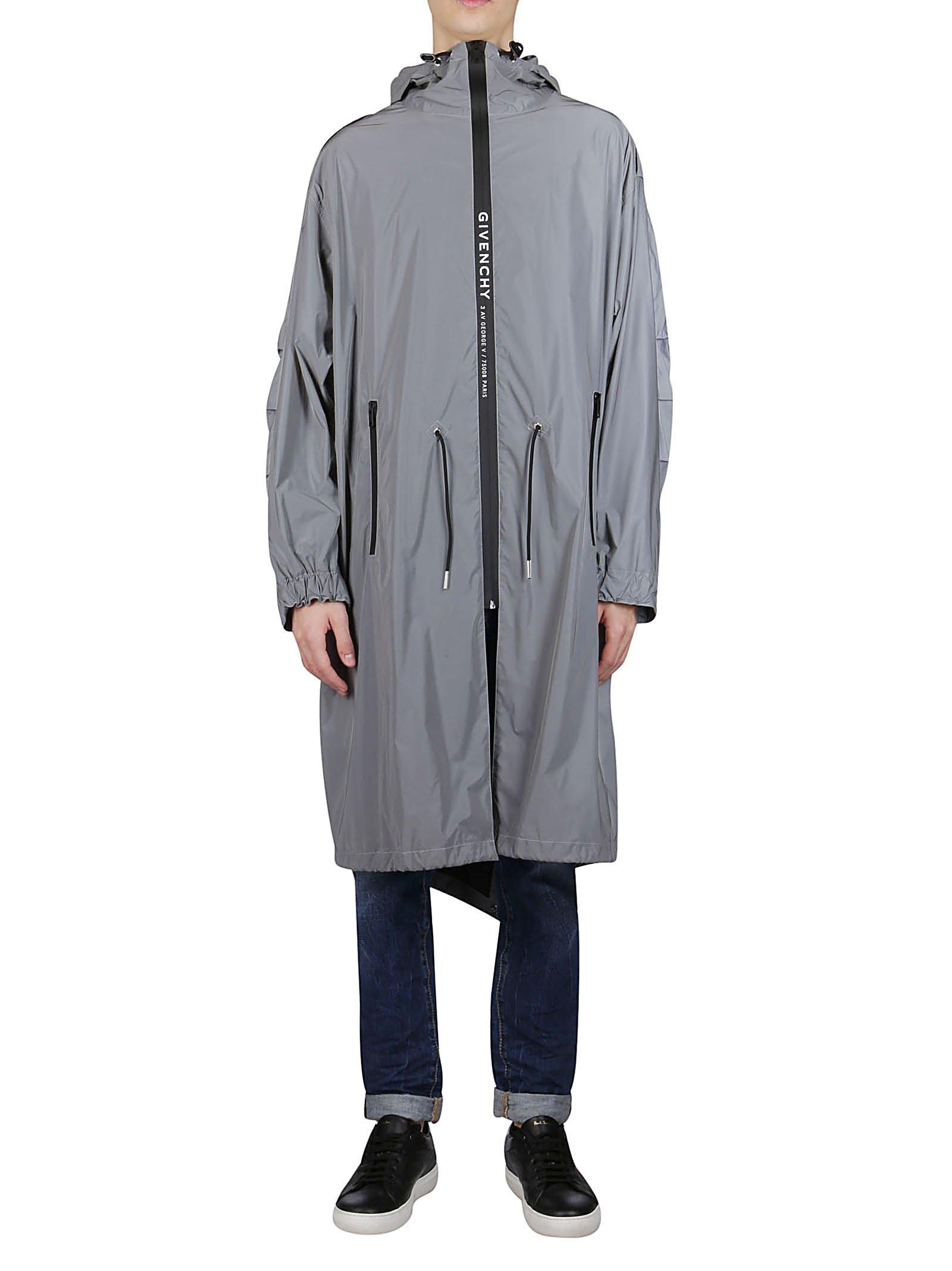 Givenchy Synthetic Reflective Design Parka in Silver (Metallic) for Men ...