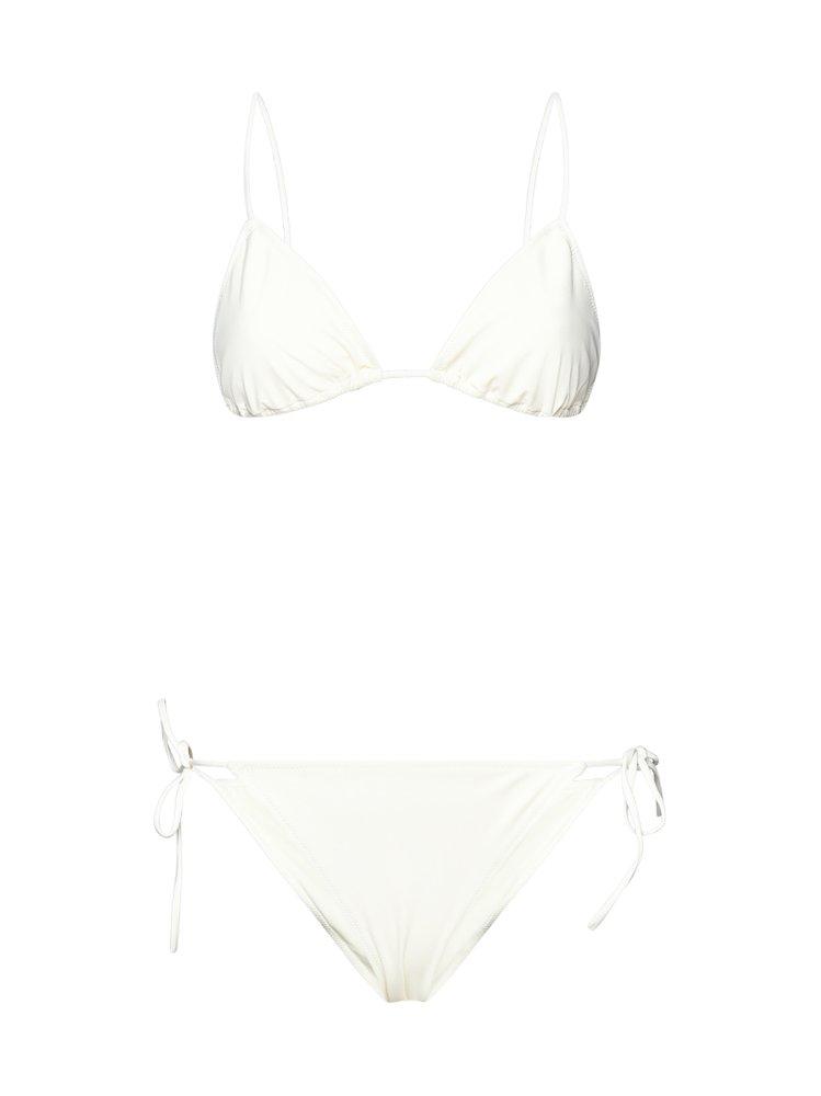 Lido Venti Two-piece Lace-up Bikini Set in White | Lyst