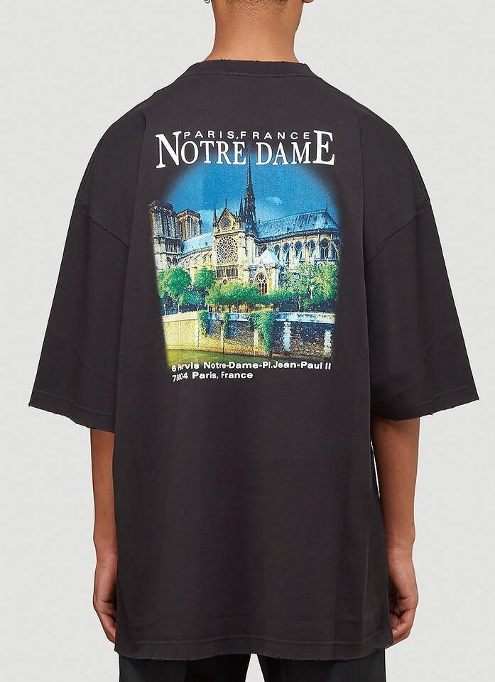 Balenciaga Sacre Coeur Print T-shirt in Black for Men | Lyst