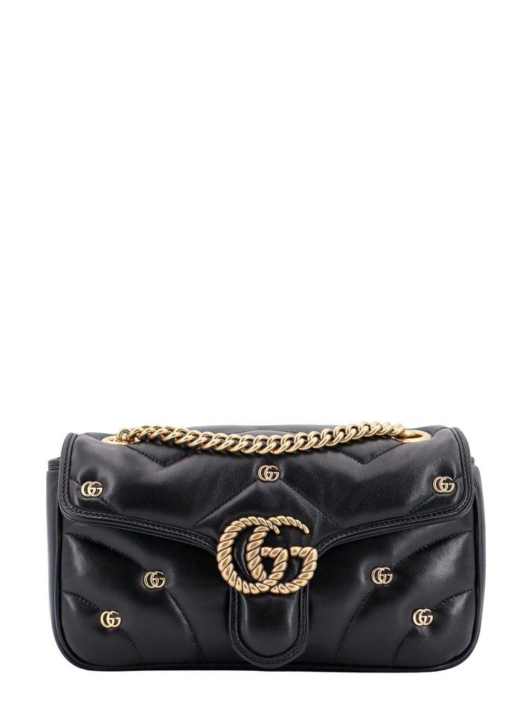 Black gucci marmont bag hotsell