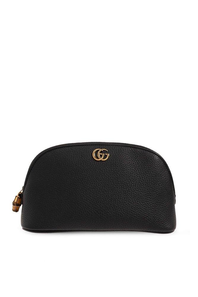 Gucci Logo Plaque Makeup Bag in Black Lyst UK