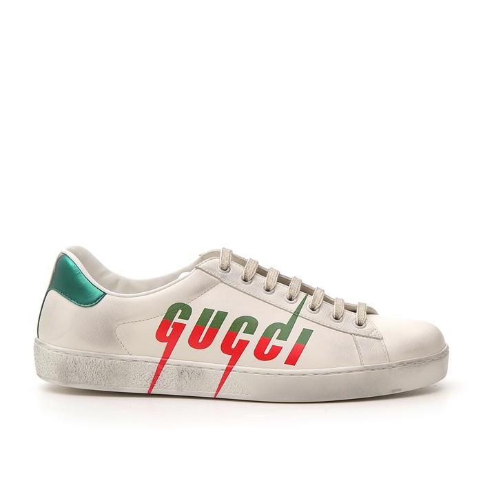 Gucci Ace Blade Print Sneakers for Men | Lyst