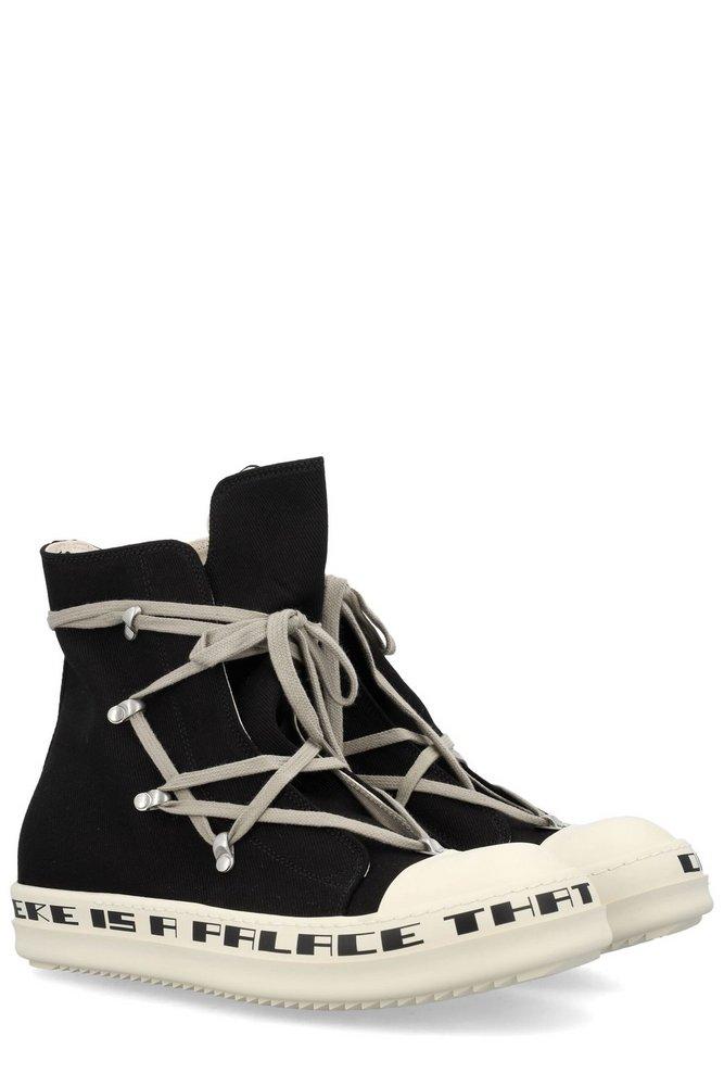 Rick Owens DRKSHDW Broken High-Top Sneakers