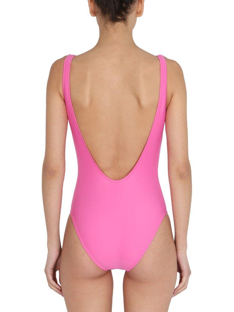 pink moschino swimsuit