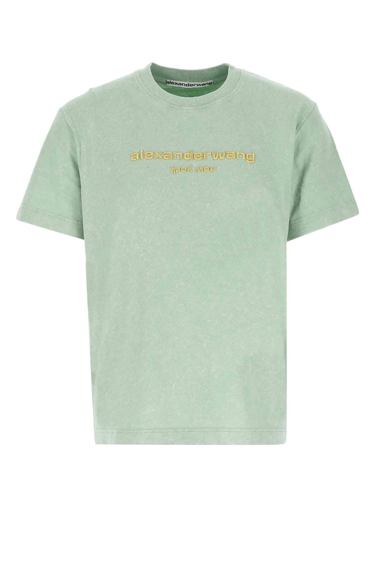 Alexander Wang Acid Washed T-shirt in Green for Men | Lyst