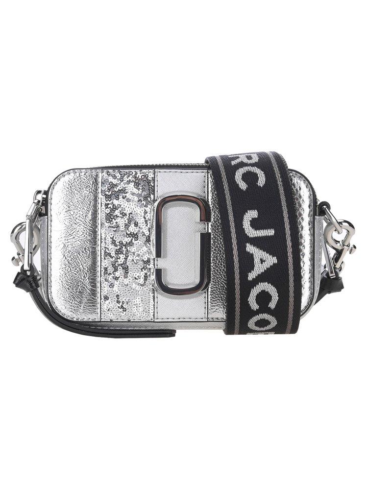 Marc Jacobs The Snapshot Metallic Crossbody Bag in Gray Lyst