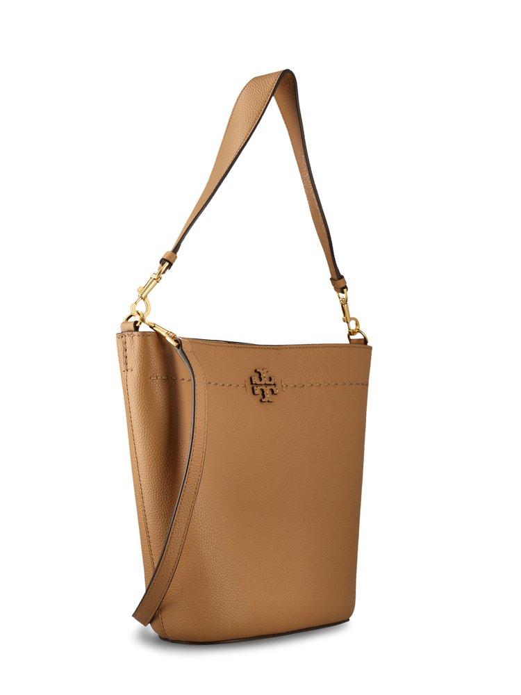 logo plaque bucket bag